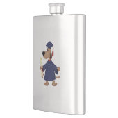 Flasque Clipart de graduation de chien (Gauche)