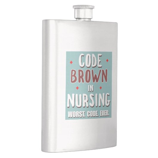 Flasque Code Infirmière Brown Code le plus mauvais jamais (Droite)