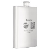 Flasque Code QR simple minimal ajouter logo texte médias s (Droite)
