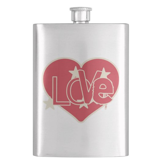 FLASQUE COEUR AMOUR (devant)