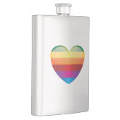 Flasque Coeur arc-en-ciel (Droite)