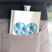 FLASQUE COEUR BLEUE (En situation)