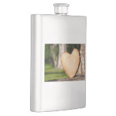 Flasque coeur en bois (Droite)