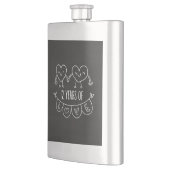 Flasque Coeurs de calèche-cadeaux du 12e anniversaire (Gauche)
