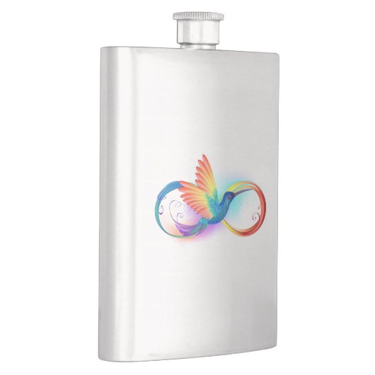 Flasque Colibri arc-en-ciel avec symbole Infinity (Droite)