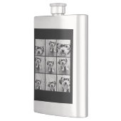 Flasque Collage de photos Instagram avec 9 photos (Gauche)