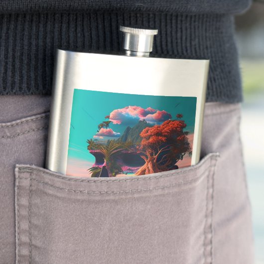 Flasque Colored skull (En situation)