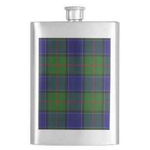 Flasque Colquhoun tartan bleu vert plaid