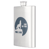 Flasque Combattre Pour Votre Loup De Terres Publiques (Gauche)