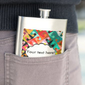 Flasque Conception colorée d'abrégé sur formes (En situation)