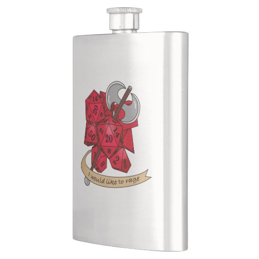 Flasque Conception de dés barbares (Gauche)