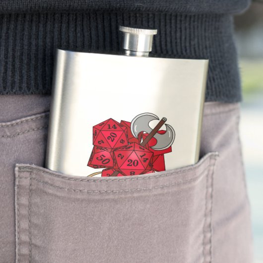 Flasque Conception de dés barbares (En situation)