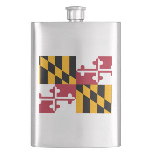 Flasque Conception de drapeau d'état du Maryland