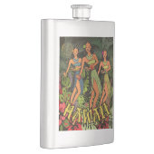 Flasque Conception de l'art de Hula de palmier d'Aloha d'H (Droite)