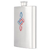 Flasque Conception de vœux simple et heureux pour amis (Gauche)