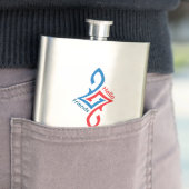 Flasque Conception de vœux simple et heureux pour amis (En situation)