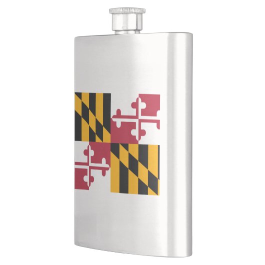 Flasque Conception du drapeau de l'État du Maryland (Gauche)
