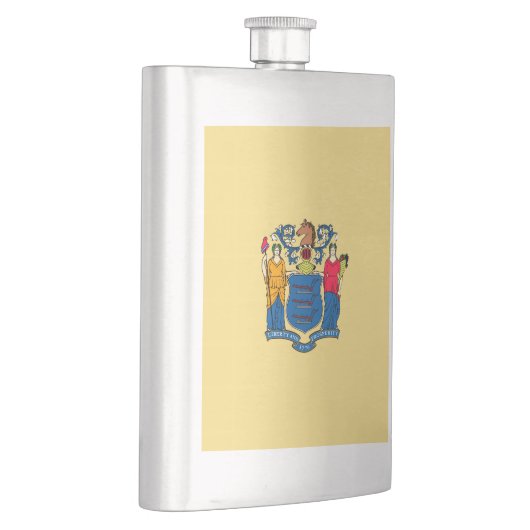 Flasque Conception du drapeau de l'État du New Jersey (Droite)