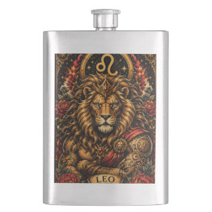 Flasque Conception du zodiaque Lion Masculin Céleste