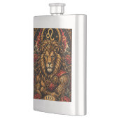 Flasque Conception du zodiaque Lion Masculin Céleste (Gauche)