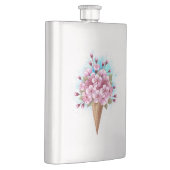 Flasque Cône rose Sakura crème glacée gaufre (Droite)