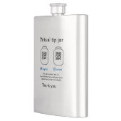 Flasque Conseil virtuel jar q r code argent don PayPal ven (Gauche)