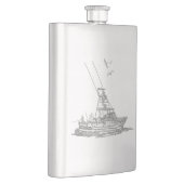 Flasque Copie nautique de Fishin de mer profonde de chrome (Droite)