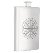 Flasque Copie nautique d'étoile de chrome (Droite)