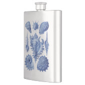 Flasque Coquillages vintages bleu (Gauche)