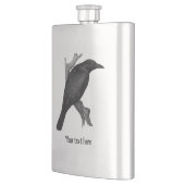 Flasque Corbeau gothique personnalisé (Gauche)