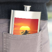 Flasque Coucher de soleil tropical (En situation)