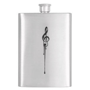 Flasque Couleur personnalisée MELTPOINT noir G-Clef