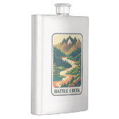 Flasque Couleurs de Battle Creek Idaho (Droite)