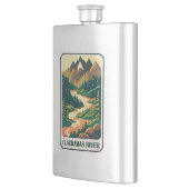 Flasque Couleurs de la rivière Clackamas (Gauche)