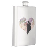 Flasque Couple en amour S'embrasser dans la pluie Art Abst (Droite)