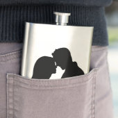 FLASQUE COUPLE ROMANTIQUE SILHOUETTE (En situation)