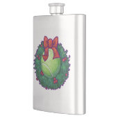 Flasque Courbe de Noël de Tennis Ball sur Green (Gauche)