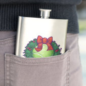 Flasque Courbe de Noël de Tennis Ball sur Green (En situation)