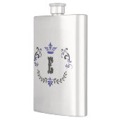 Flasque Couronne de monogramme 'E' (Gauche)