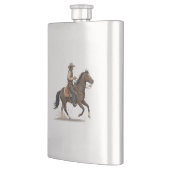Flasque Cowboy On Horse (Gauche)