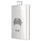 Flasque Crabe tribal noir et blanc (Gauche)