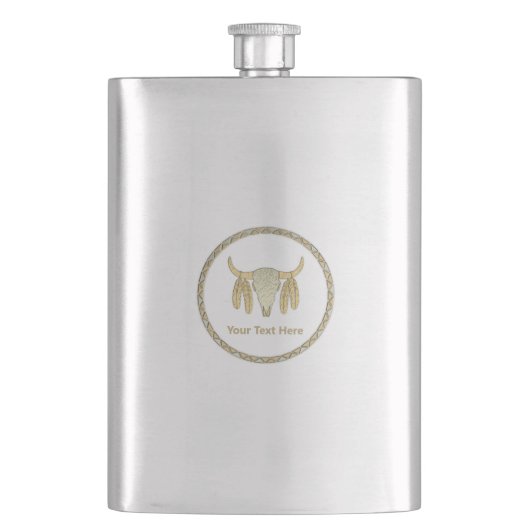 Flasque Crâne de buffle (devant)