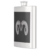 Flasque crâne de chèvre unique et artisanal (Gauche)