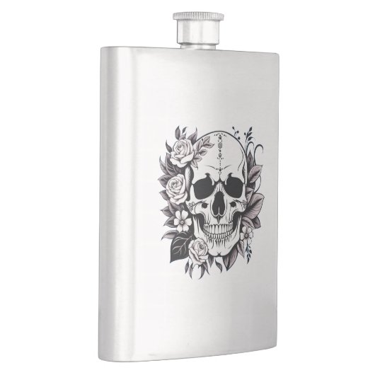 Flasque Crâne floral (Droite)