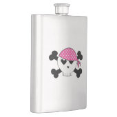 Flasque Crâne Girly de pirate (Droite)