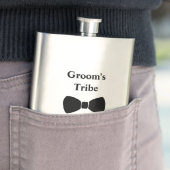 Flasque Cravate Bow personnalisée Groomsmen cadeau Groom T (En situation)