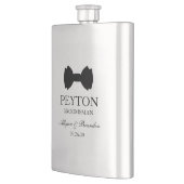 Flasque Cravate Groomsman Black Bow (Gauche)