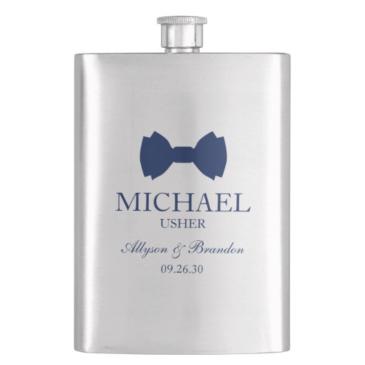 Flasque Cravate Usher Blue Bow (devant)
