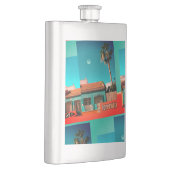 Flasque Crazy Torrevieja en Orange et Turqoise (Droite)