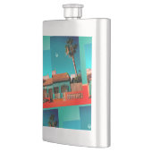 Flasque Crazy Torrevieja en Orange et Turqoise (Gauche)